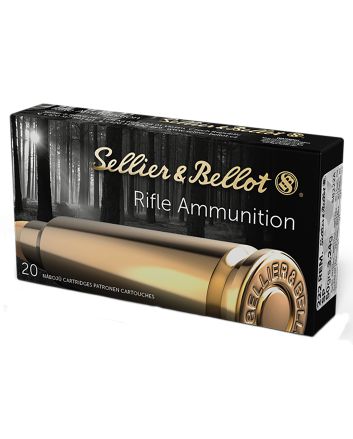 Sellier &amp; Bellot SB222A Rifle222Rem 50gr Soft Point 20 Per Box/60 Case