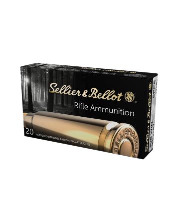 Sellier &amp; Bellot SB308D Rifle308Win 150gr Soft Point Cut Through Edge 20 Per Box/25 Case