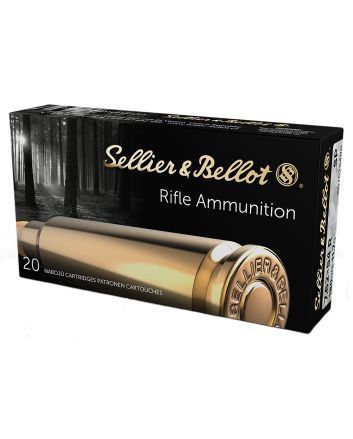 Sellier &amp; Bellot SB76254RB Rifle7.62x54mmR 180gr Soft Point 20 Per Box/20 Case