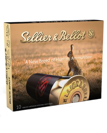 Sellier &amp; Bellot SB12BSE Hunting12Gauge 2.75" 12Pellets 1 1/4oz 00Buck Shot 10 Box/25 Case