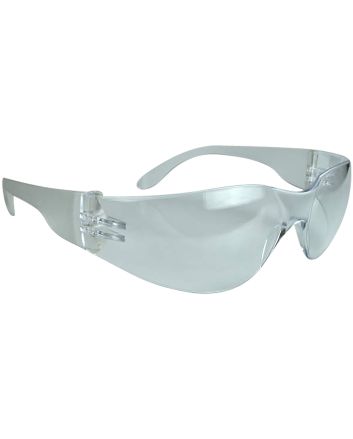 Radians MR0110ID Mirage Safety Eyewear Adult Clear Lens Polycarbonate Clear Frame