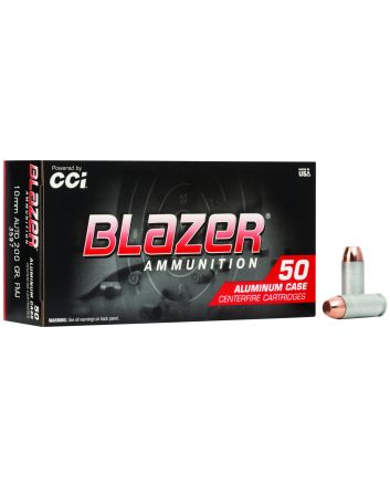 CCI 3597 Blazer Handgun 10mmAuto 200gr Total Metal Jacket 50 Per Box/20 Case