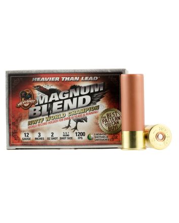 HEVI-Shot HS41255 Magnum Blend12Gauge 3" 2oz Tungsten 5/6/7Shot 5 Per Box/10 Case