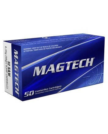 Magtech 32SWLC Range/Training32S&amp;WLong 98gr Semi Jacketed Hollow Point 50 Per Box/20 Case