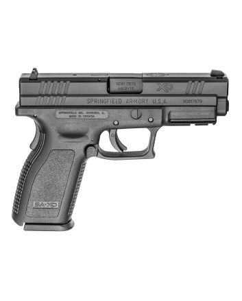 Springfield Armory XD9101 XD Service *CA Compliant 9mm Luger 10+1 4" Black Melonite Steel Barrel &amp; Serrated Slide, Black Polymer Frame w/Picatinny Rail, Black Polymer Grip