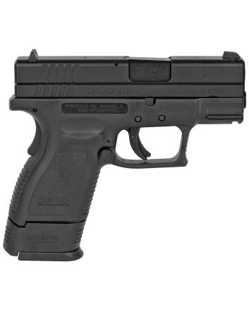 Springfield Armory XD9801 XD *CA Compliant Sub-Compact 9mm Luger 10+1, 3" Black Melonite Steel Barrel &amp; Serrated Slide, Black Polymer Frame w/Picatinny Rail, Black Polymer Grip