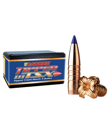 Barnes Bullets 30240 Tipped TSX6.5Creedmoor 100gr Boat Tail 50/Box