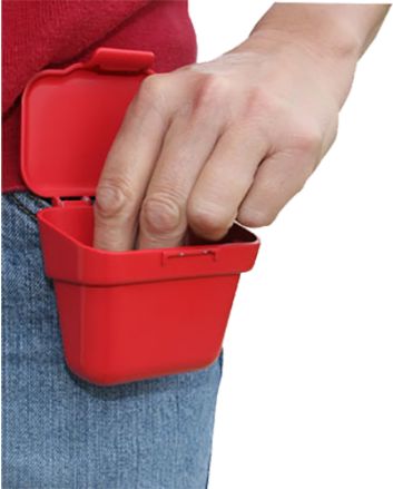 MTM Case-Gard ABP Ammo Belt PouchHandgun/Rifle Multi-Caliber 100rd Belt Clip Mount Red Plastic