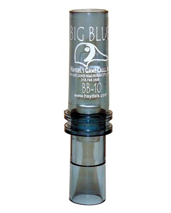Haydel's Game Calls BB10 "Big Blue"Open Call Double Reed Bluewing Teal Sounds Attracts Ducks Clear Acrylic