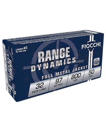 Fiocchi 32SWLA Range Dynamics32S&amp;WLong 97gr Full Metal Jacket 50 Per Box/20 Case