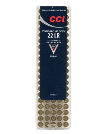 CCI 0032 Standard Velocity22LR 40gr Lead Round Nose 100 Per Box/50 Case