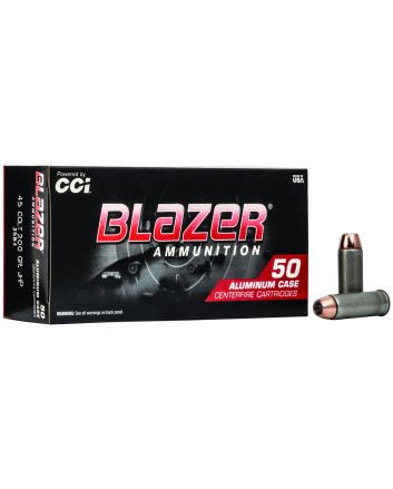 CCI 3584 Blazer Handgun 45Colt 200gr Jacketed Hollow Point 50 Per Box/20 Case