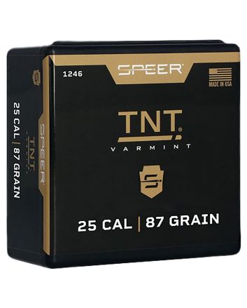 Speer 1246 TNT25Cal 87gr Jacketed Hollow Point 100 Per Box/5 Case