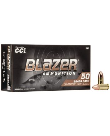 CCI 5200 Blazer Brass Handgun 9mmLuger 115gr Full Metal Jacket 50 Per Box/20 Case