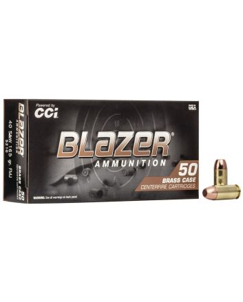 CCI 5210 Blazer Brass Handgun 40S&amp;W 165gr Full Metal Jacket 50 Per Box/20 Case