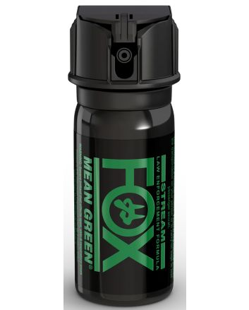 Fox Labs 156MGS Mean GreenCapsaicinoids 2 oz Black Spray Features Green Staining To ID Assaliant