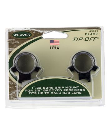 Weaver Mounts 49819 .22 Tip-Off RingsBlack 1"