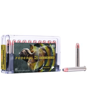 Federal P500NSA Premium Safari Cape-Shok 500NitroExpress 570gr Swift A Frame 20 Per Box/10 Case
