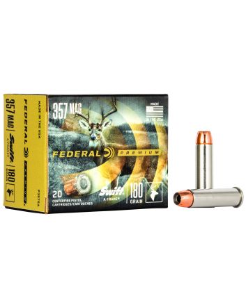 Federal P357SA Premium357Mag 180gr Swift A Frame 20 Per Box/10 Case