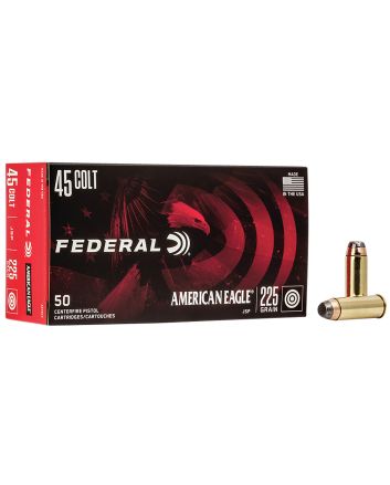 Federal AE45LC American Eagle Handgun 45Colt 225gr Jacketed Soft Point 50 Per Box/20 Case