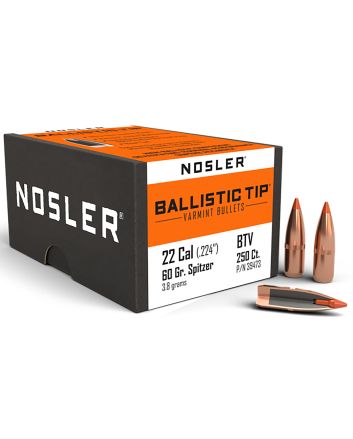 Nosler 39473 Ballistic Tip22Cal 60gr Ballistic Tip Varmint 250/Box