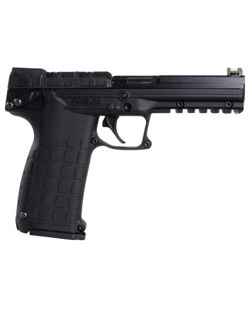 Kel-Tec PMR30BBLK PMR3022 WMR 30+1 4.30" All Black Fluted Steel Barrel &amp; Serrated Slide, Polymer Frame w/Picatinny Rail, Black Textured Polymer Grip
