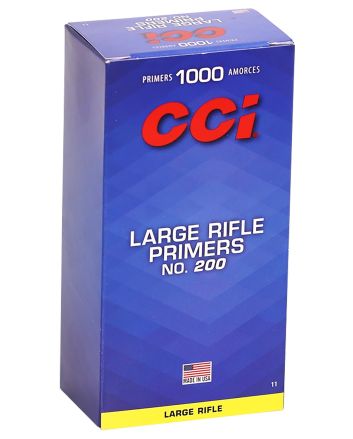 CCI 0011 Standard Rifle No. 200 Large Rifle Multi Caliber 1000/Box