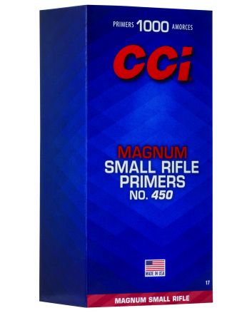 CCI 0017 Magnum Rifle No. 450 Small Magnum Rifle Multi Caliber 1000/Box