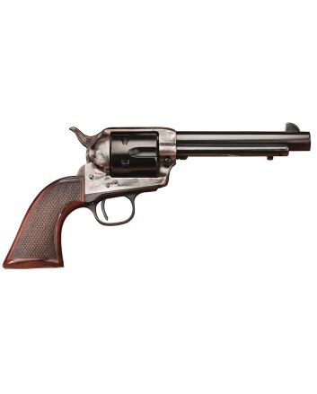 Taylors &amp; Company 4109DE Smoke Wagon Deluxe 45 Colt (LC) 6rd 4.75" Blued Cylinder &amp; Barrel Color Case Hardened Steel Frame Checkered Walnut Grip