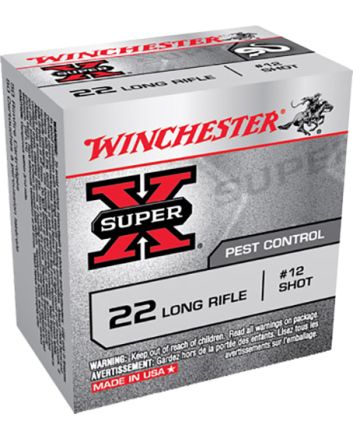 Winchester Ammo X22LRS Super X22LR #12Shot 50 Per Box/100 Case