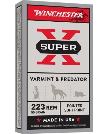 Winchester Ammo X223R Super X223Rem 55gr Jacketed Soft Point 20 Per Box/10 Case