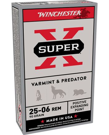 Winchester Ammo X25061 Super X25-06Rem 90gr Positive Expanding Point 20 Per Box/10 Case