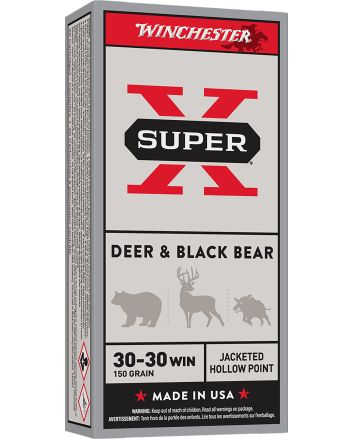 Winchester Ammo X30301 Super X30-30Win 150gr Jacketed Hollow Point 20 Per Box/10 Case