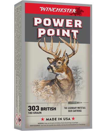 Winchester Ammo X303B1 Power-Point303British 180gr 20 Per Box/10 Case