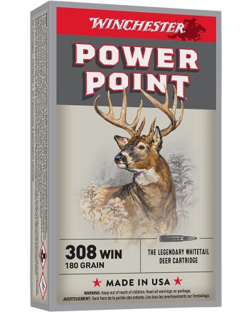 Winchester Ammo X3086 Power-Point308Win 180gr 20 Per Box/10 Case