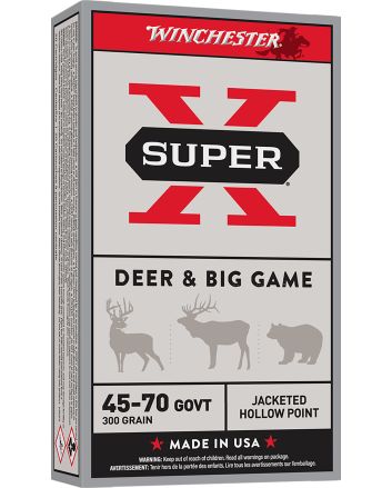 Winchester Ammo X4570H Super X45-70Gov 300gr Jacketed Hollow Point 20 Per Box/10 Case