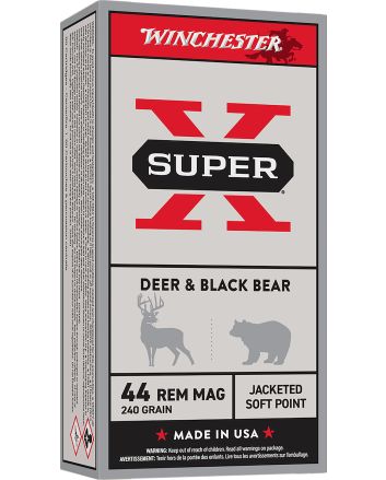 Winchester Ammo Q4240 USA44RemMag 240gr Jacketed Soft Point 50 Per Box/10 Case