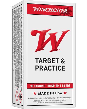 Winchester Ammo Q3132 USA30Carbine 110gr Full Metal Jacket 50 Per Box/10 Case
