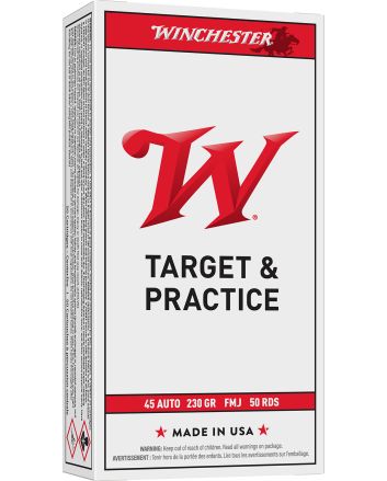 Winchester Ammo Q4170 USA45ACP 230gr Full Metal Jacket 50 Per Box/10 Case
