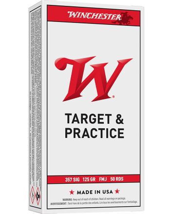 Winchester Ammo Q4309 USA357Sig 125gr Full Metal Jacket 50 Per Box/10 Case
