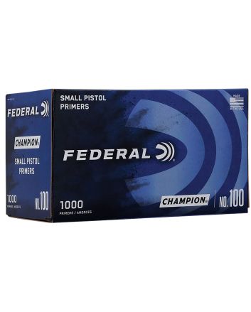Federal 100 Champion Small Pistol Multi Caliber Handgun 1000 Per Box/5 Case