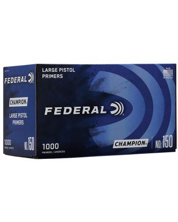 Federal 150 Champion Large Pistol Multi Caliber Handgun 1000 Per Box/5 Case