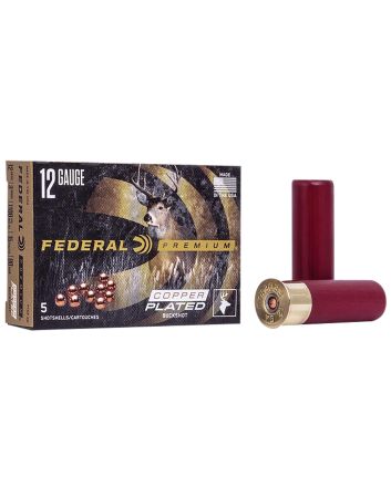Federal P15800 Premium Buckshot 12Gauge 3" 1 7/8oz 00BuckShot 5 Per Box/50 Case