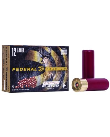 Federal P1584B Premium Magnum 12Gauge 3" 41Pellets 2oz 4BuckShot 5 Per Box/50 Case