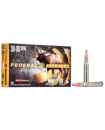 Federal P3006F Premium30-06Springfield 180gr Nosler Partition 20 Per Box/10 Case