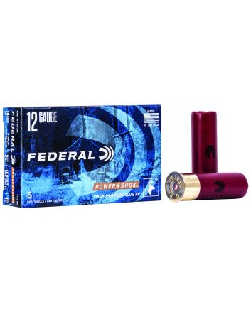 Federal F130RS Power-Shok12Gauge 2.75" 1 1/4oz Rifled SlugShot 5 Per Box/50 Case
