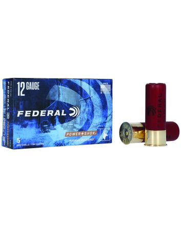 Federal F13000 Power-Shok Magnum 12Gauge 2.75" 12Pellets 1 7/16oz 00BuckShot 5 Per Box/50 Case