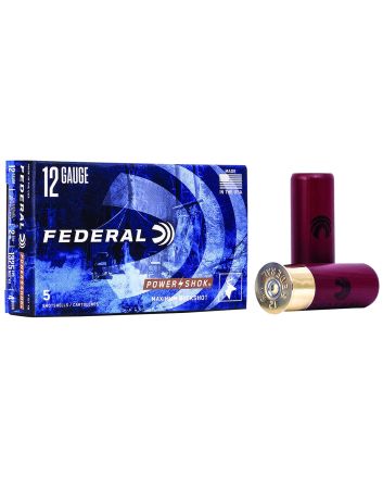 Federal F1274B Power-Shok Magnum 12Gauge 2.75" 27Pellets 1 1/4oz 4BuckShot 5 Per Box/50 Case