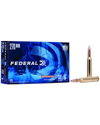 Federal 270A Power-Shok270Win 130gr Jacketed Soft Point 20 Per Box/10 Case