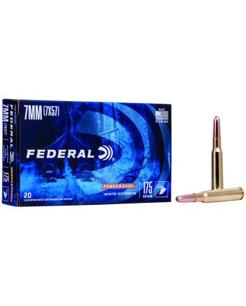 Federal 7A Power-Shok7mmMauser 175gr Jacketed Soft Point 20 Per Box/10 Case